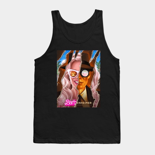 barbie oppenheimer Movie 2023 Tank Top by fatkahstore